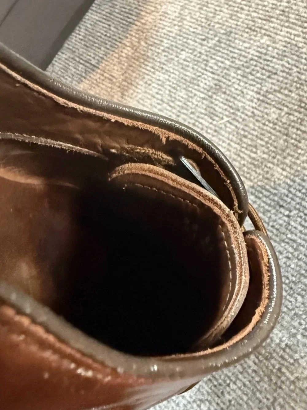 Allen Edmonds Fifth Avenue Oxford Shoes Men’s 12 3E Dark Chili Leather USA